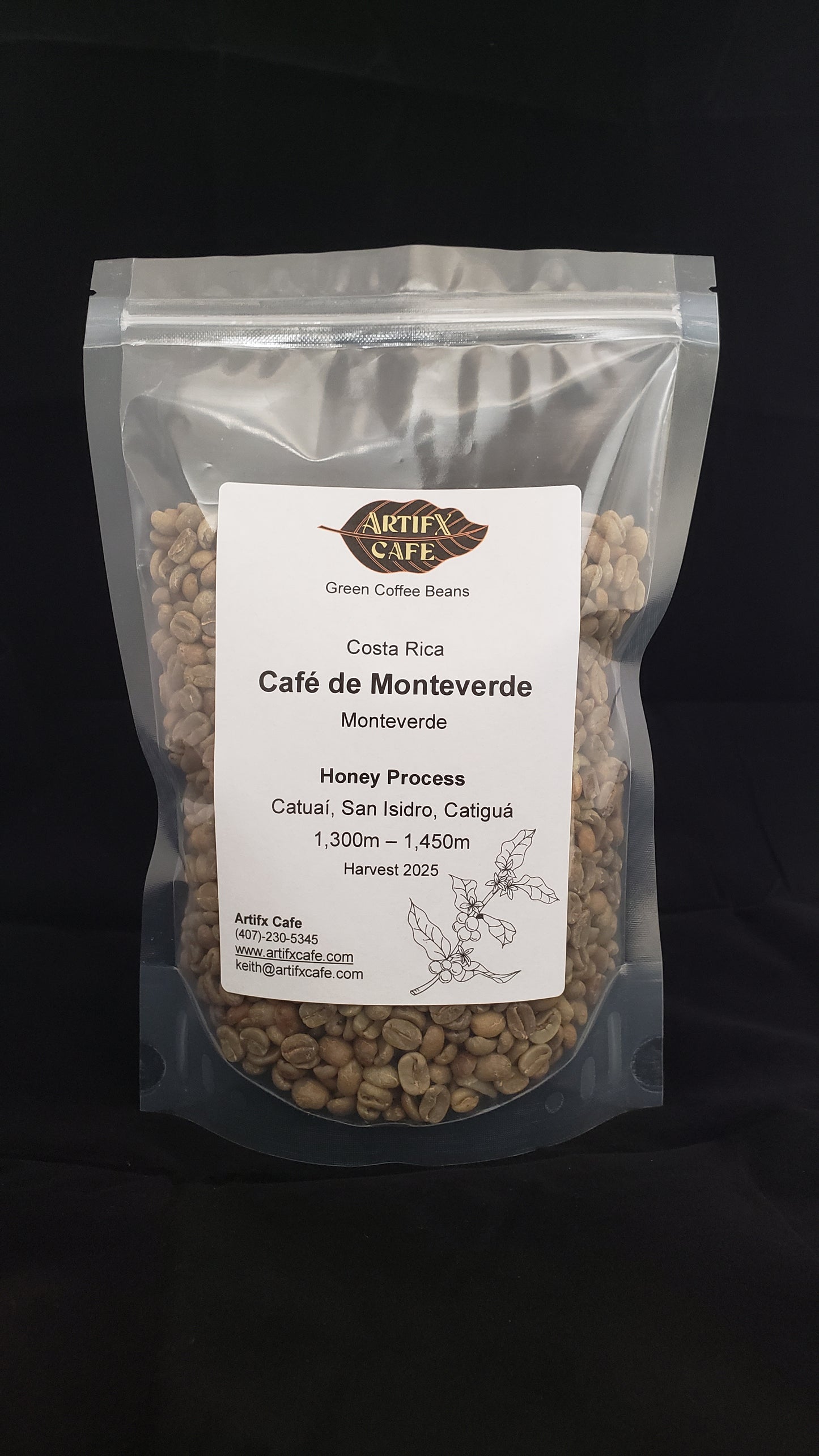 Costa Rica:  Monteverde, Honey Process